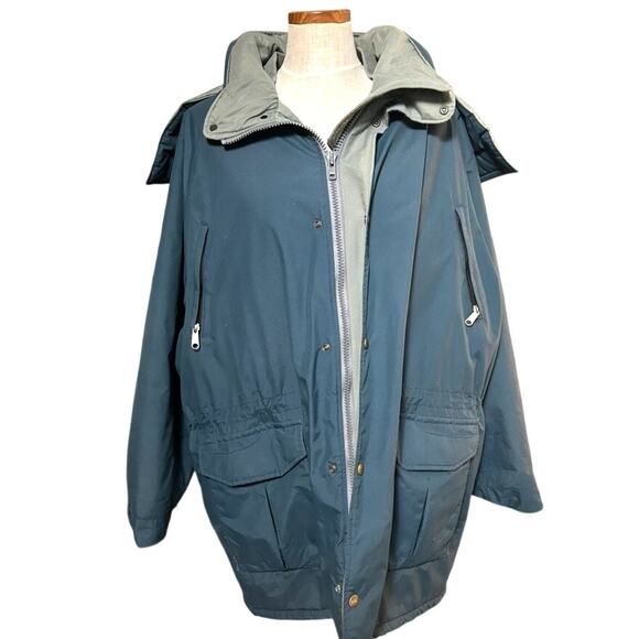 LL Bean Maine Wardens GoreTex Down Parka XL Navy Gorpcore Outdoor Professional - Picture 1 of 16